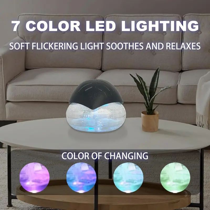 3-in-1 Twister Water Air Cleaner, Aroma Diffuser & LED Night Light