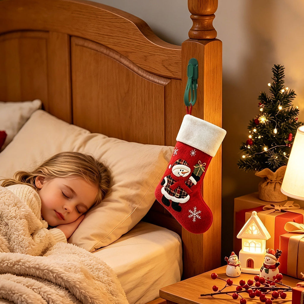 🎄🎁 Silicone Christmas Wreath Ties & Damage-Free Hanging Hooks ✨